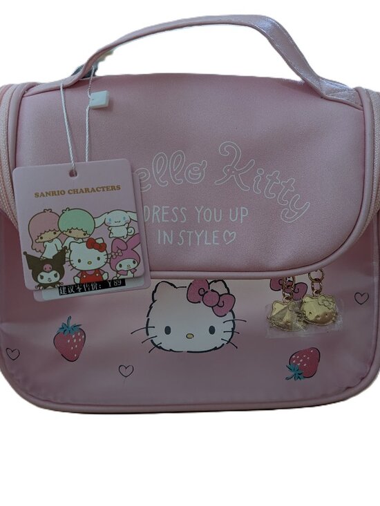 Hello Kitty Handbags - Hello Kitty 'Dress You Up In Style' Pink Accessory Bag and Red Change Purse.